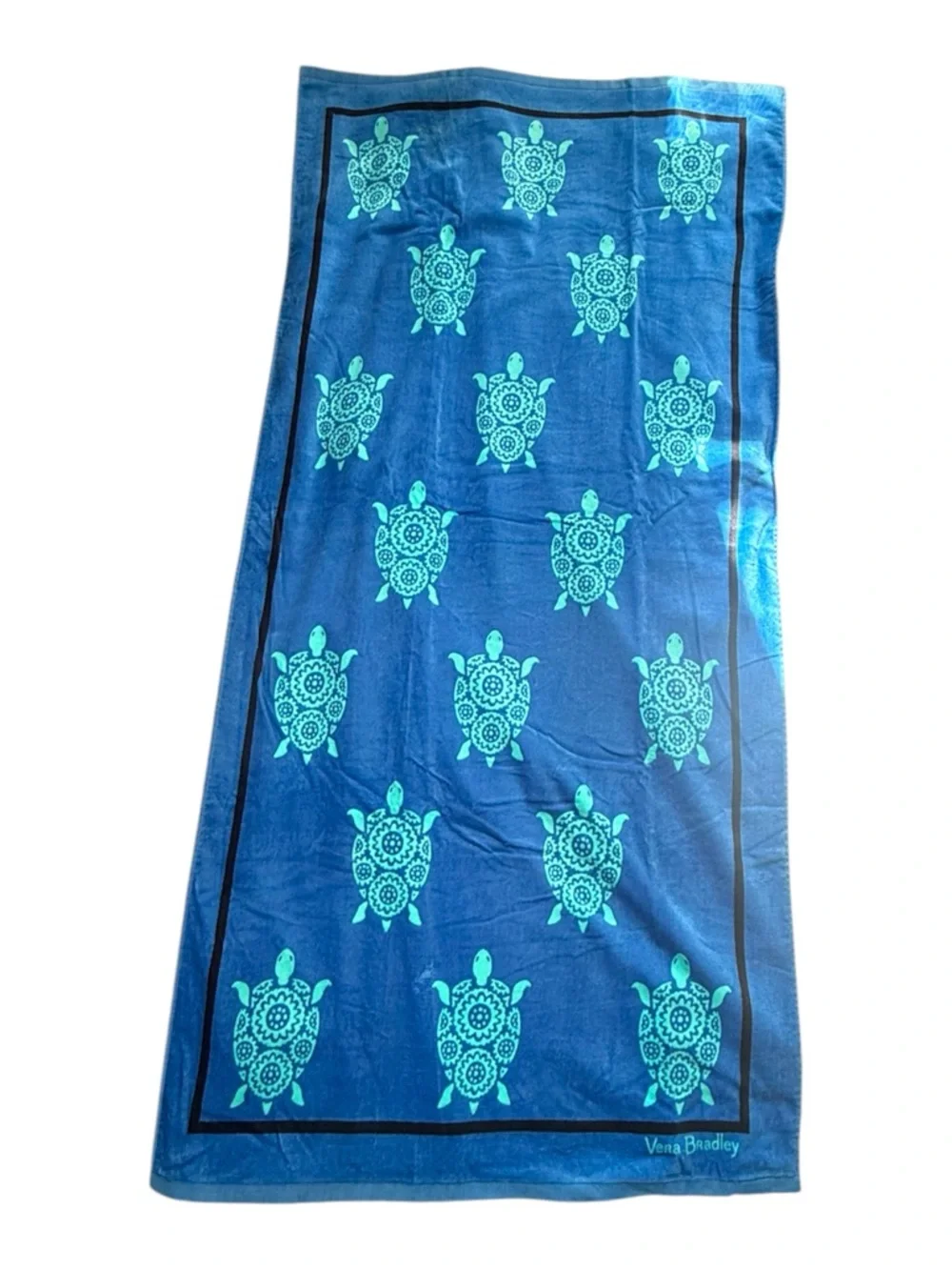 NWT Vera Bradley Marine Turtles Beach Towel Retired Pattern
